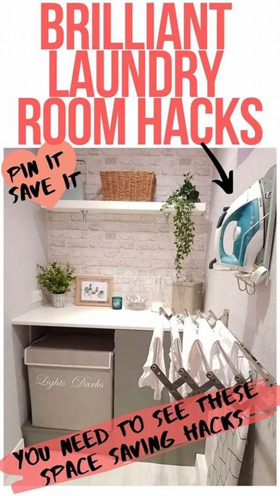 Space Saving Hacks For Laundry & Utility Areas